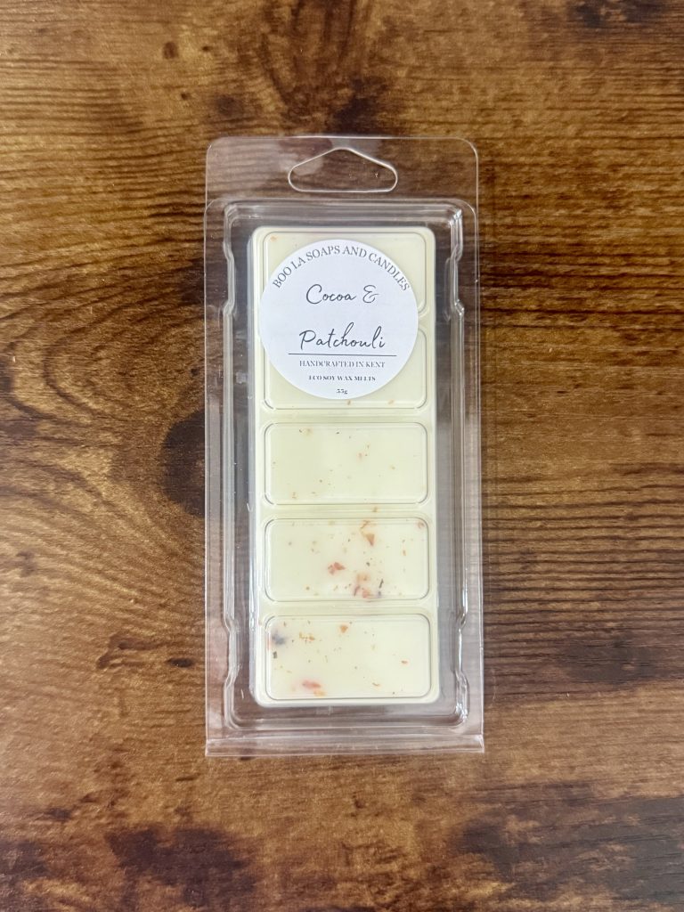 cocoa and patchouli soy wax melts