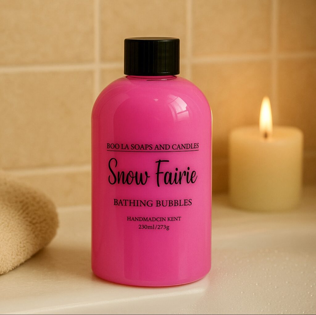 snow fairie bathing bubbles