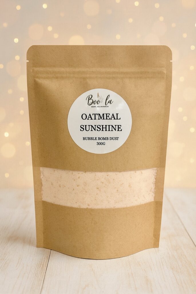 oatmeal sunshine bubble bomb dust