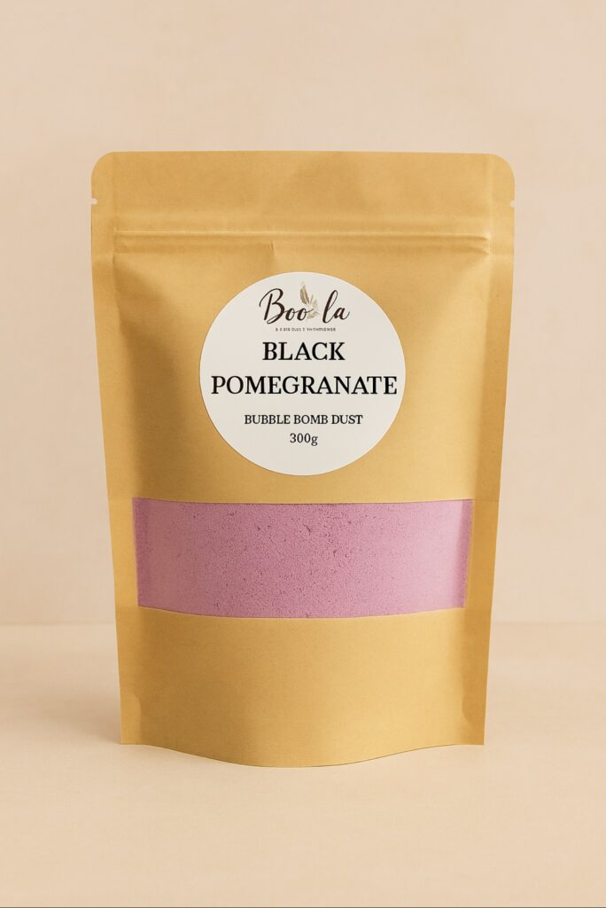 black pomegranate bubble bomb dust