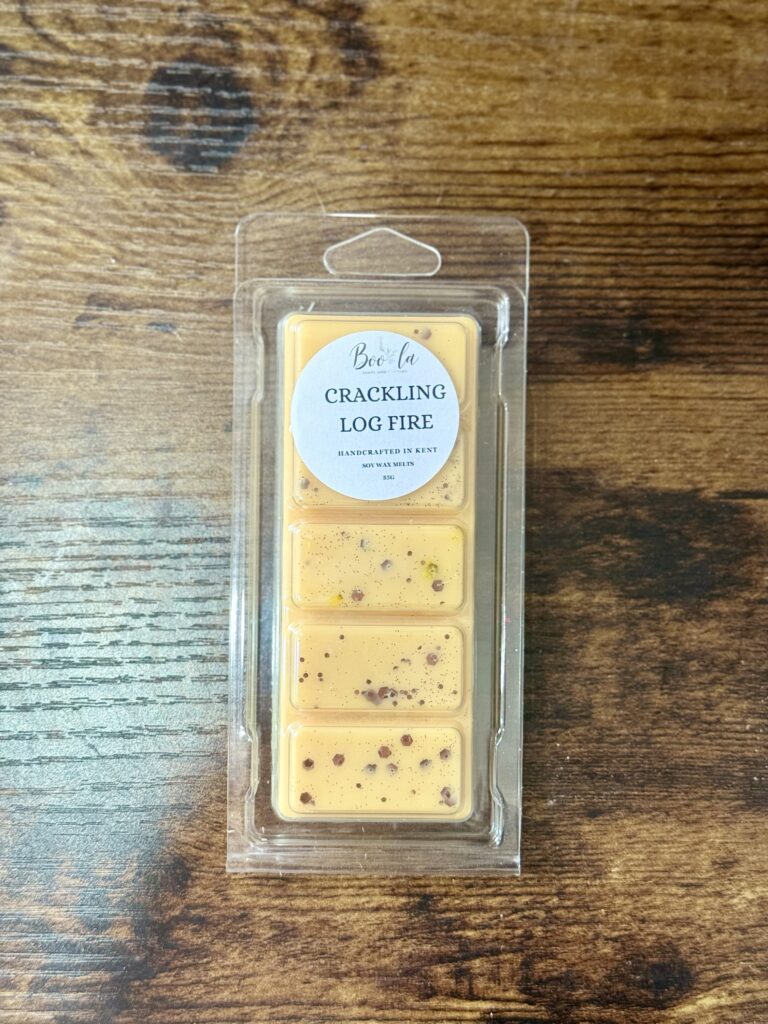 crackling log fire soy wax melts