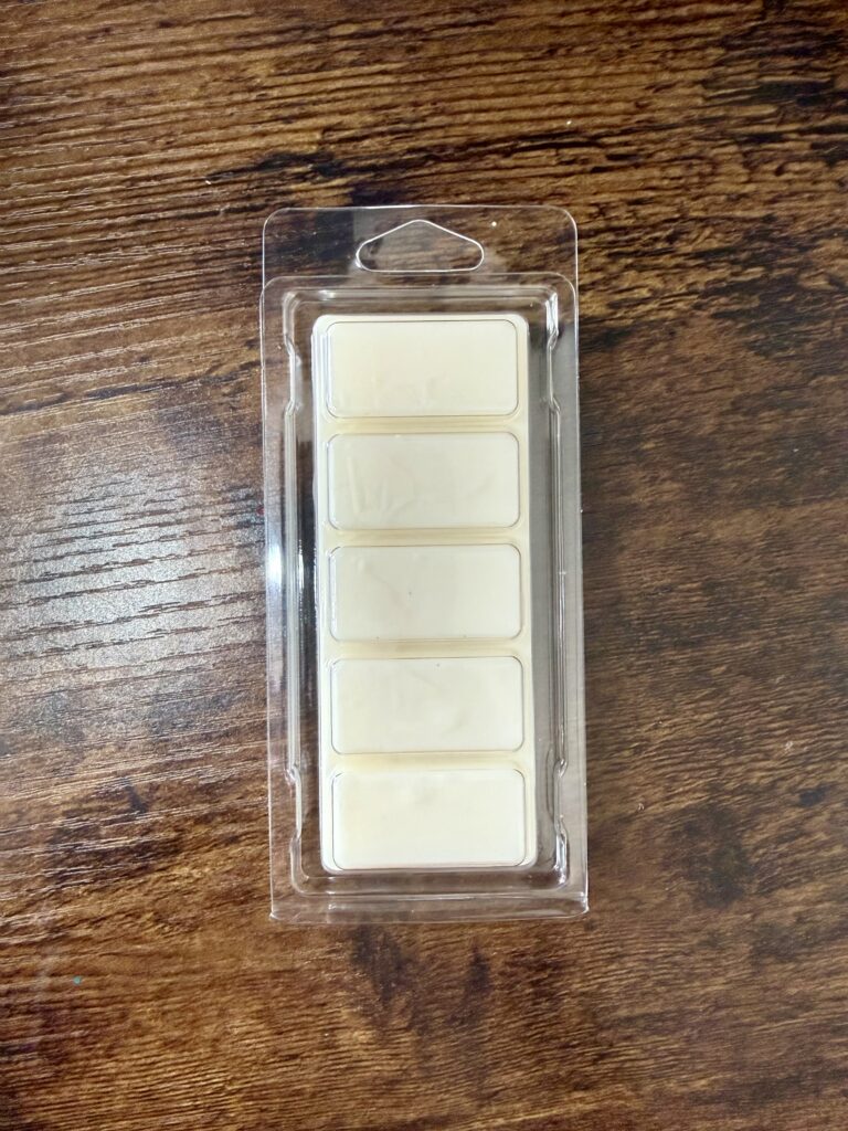 sandalwood and vanilla wax melt